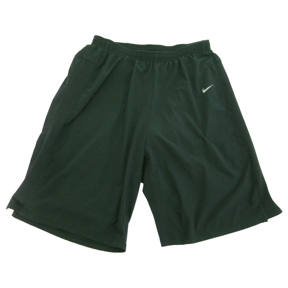 NIKE Men's (Size Small 28-30) Solid Black Dri-Fit Running Shorts Lightweight